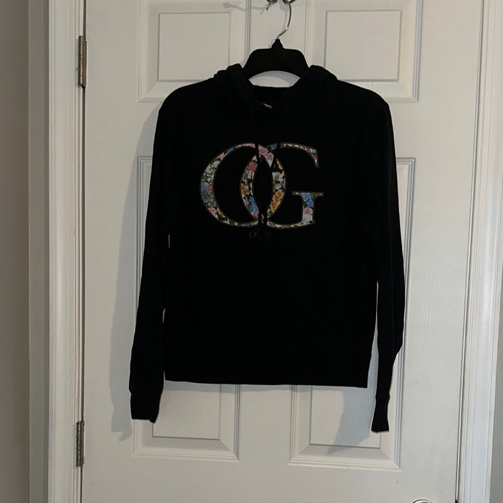 Obey Black Hoodie with Multicolor OG Logo